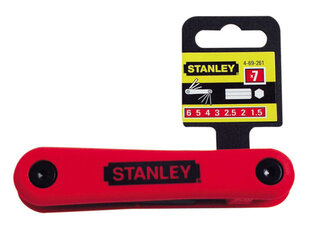 Набор складных шестигранных ключей Stanley 469261, метрические (7 шт.) цена и информация | Механические инструменты | hansapost.ee