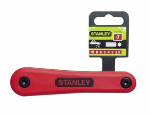 Набор складных шестигранных ключей Stanley 469262 - метрические (7 шт.) цена и информация | Механические инструменты | hansapost.ee