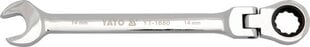 Комбинированный ключ с гибкой трещоткой Yato 10 мм (YT-1676) цена и информация | Механические инструменты | hansapost.ee