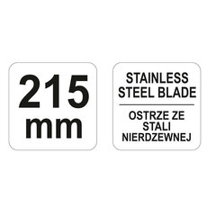Kontorikäärid kummeeritud käepidemega 215 mm YT-19765 hind ja info | Kirjatarvikud | hansapost.ee