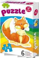 Puzzle loomad (6 erinevat) hind ja info | Pusled lastele ja täiskasvanutele | hansapost.ee