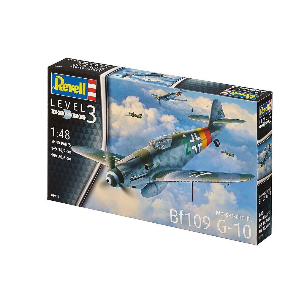 Revell Messerschmitt Bf109 G-10 1:48 цена и информация | Klotsid ja konstruktorid | hansapost.ee