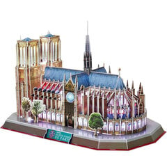 3D pusle CubicFun Notre Dame De Paris (LED-valgustusega) 149 osa цена и информация | Пазлы | hansapost.ee