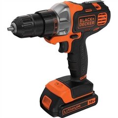 Многофункциональный аккумуляторный инструмент Black & Decker MT218K цена и информация | Дрели и шуруповёрты | hansapost.ee