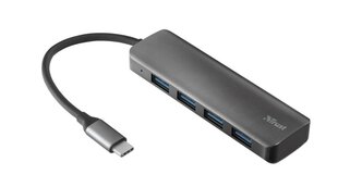 USB jaotur, Trust Halyx, USB-C/USB-A 3.2 hind ja info | USB adapterid ja jagajad | hansapost.ee