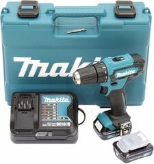 Аккумуляторная дрель Makita DF333DSAE, 10,8 V цена и информация | Дрели и шуруповёрты | hansapost.ee