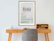 Poster - Pastel Rome hind ja info | Seinapildid | hansapost.ee