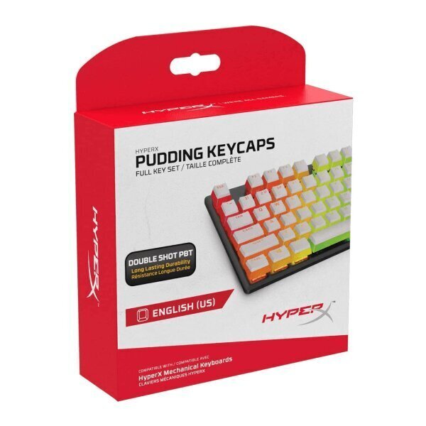 KLAVIATUURI ACC KEYCAPS GAMING/HKCPXP-WT-US/G HYPERX цена и информация | Klaviatuurid | hansapost.ee