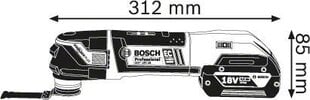 Многофункциональный инструмент Bosch GOP 18V-28 18 В цена и информация | Шлифовальные машины | hansapost.ee