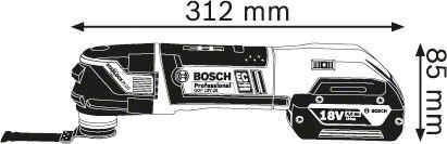 Multifunktsionaalne tööriist Bosch GOP 18V-28 18 V hind ja info | Lihvmasinad | hansapost.ee