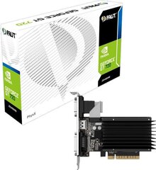 Видео карта Palit GeForce GT 710 2 ГБ DDR3 (64-бит) DVI, HDMI, D-Sub, BOX (NEAT7100HD46H) цена и информация | Palit Компьютерная техника | hansapost.ee