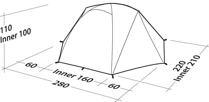 Telk Robens Boulder 3, oranž цена и информация | Telgid | hansapost.ee