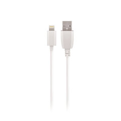 USB кабель Maxlife Apple Lightning белый, 1A, 1.0 м цена и информация | Кабели для телефонов | hansapost.ee