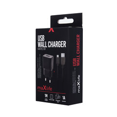 Maxlife MXTC-01 charger 1x USB 2.1A white цена и информация | Зарядные устройства для телефонов | hansapost.ee
