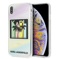 Telefoniümbris Karl Lagerfeld KLHCI65IRKD iPhone Xs Max hardcase Kalifornia Dreams hind ja info | Telefonide kaitsekaaned ja -ümbrised | hansapost.ee