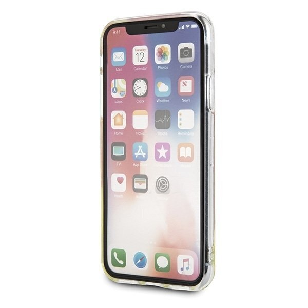 Telefoni korpus Guess GUHCPXGLCPI iPhone X/Xs pink hard case California Glow in the dark hind ja info | Telefonide kaitsekaaned ja -ümbrised | hansapost.ee