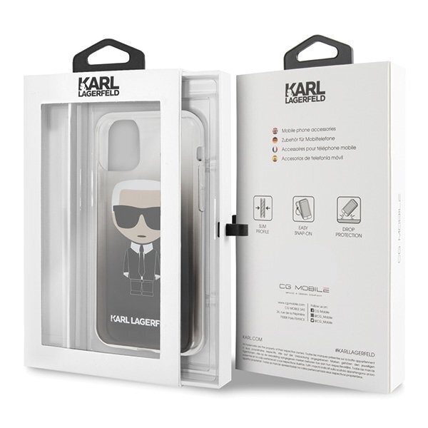 Karl Lagerfeld KLHCN58TRDFKBK iPhone 11 Pro Black Gradient Ikonik Karl цена и информация | Telefonide kaitsekaaned ja -ümbrised | hansapost.ee