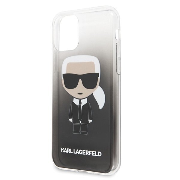 Karl Lagerfeld KLHCN58TRDFKBK iPhone 11 Pro Black Gradient Ikonik Karl цена и информация | Telefonide kaitsekaaned ja -ümbrised | hansapost.ee