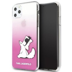 Telefoniümbris Karl Lagerfeld KLHCN65CFNRCPI iPhone 11 Pro Max hardcase pink Choupette Fun hind ja info | Telefonide kaitsekaaned ja -ümbrised | hansapost.ee