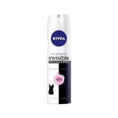 Nivea Invisible For Black & White Clear Antiperspirant 200ml цена и информация | Дезодоранты | hansapost.ee