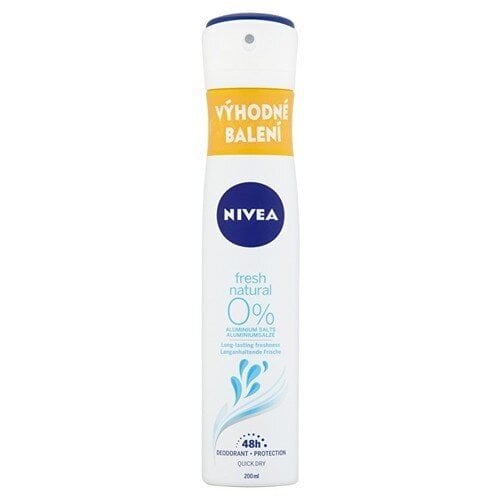 Deodorant Nivea Fresh Natural 200 ml hind ja info | Deodorandid | hansapost.ee