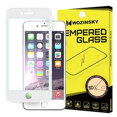 Kaitseklaas 5D Full Glue Super Tough ekraanikaitse iPhone 6 / 6s jaoks, valge hind ja info | Ekraani kaitseklaasid ja kaitsekiled | hansapost.ee