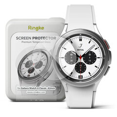 Ringke IDGL karastatud klaas Samsung Galaxy Watch 4 - 42 mm, 4 tk. hind ja info | Nutikellade aksessuaarid ja tarvikud | hansapost.ee