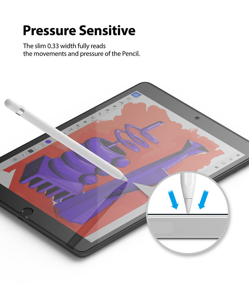 Ringke Invisible Defender ID Glass karastatud klaas iPad 10.2 2019 / 2020 / 2021 hind ja info | Ekraani kaitseklaasid ja kaitsekiled | hansapost.ee