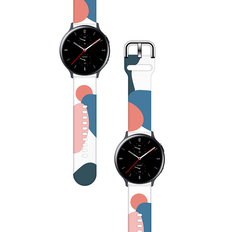 Rihm Moro varurihm Samsung Galaxy Watchile 42 mm, käevõru Camo - 10, must цена и информация | Nutikellade aksessuaarid ja tarvikud | hansapost.ee