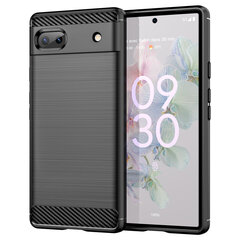 Гибкий чехол для телефона Carbon Google Pixel 6a, черный цена и информация | Чехлы для телефонов | hansapost.ee