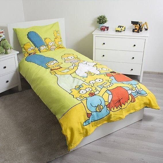 Voodipesukomplekt Simpsons Family, 140 x 200 cm + padjapüür 70 x 90 cm цена и информация | Laste voodipesu | hansapost.ee