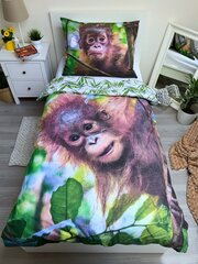 Voodipesukomplekt Orangutan, 140 x 200 cm + padjapüür 70 x 90 cm цена и информация | Постельное белье | hansapost.ee