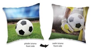 Декоративная подушка Футбол 40 x 40 см цена и информация | Декоративные подушки и наволочки | hansapost.ee