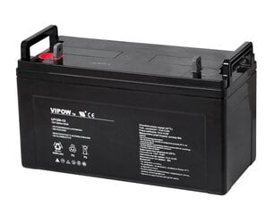 Свинцовый аккумулятор Vipow 12В 120Ач цена и информация | Аккумуляторы | hansapost.ee