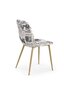 Комплект из 4 стульев Halmar K220, белый/коричневый интернет-магазин