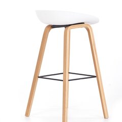 Комплект из 2 барных стульев Halmar H86, белый/серый цена и информация | Стулья для кухни и столовой | hansapost.ee