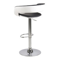 Комплект из 2-х барных-полубарных стульев Grace, черный/белый цена и информация | Стулья для кухни и столовой | hansapost.ee