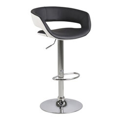 Комплект из 2-х барных-полубарных стульев Grace, черный/белый цена и информация | Стулья для кухни и столовой | hansapost.ee