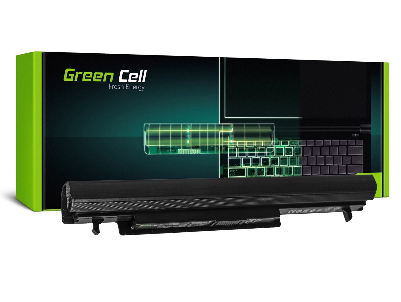 Sülearvuti aku Green Cell Laptop Battery for Asus K56 K56C K56CA K56CB K56CM K56CM K56V S56 S405 цена и информация | Sülearvuti akud | hansapost.ee