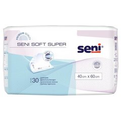 Впитывающие пеленки Seni Soft Super, 40x60 см 30 шт. цена и информация | Подгузники, прокладки, одноразовые пеленки для взрослых | hansapost.ee