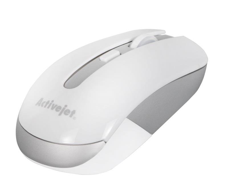 Juhtmevaba hiir Activejet AMY-320WS, valge цена и информация | Arvutihiired | hansapost.ee