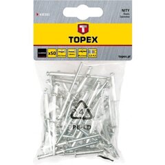 Набор заклепок Topex, 50 шт. цена и информация | Механические инструменты | hansapost.ee