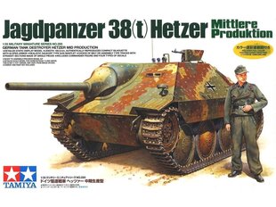 Tamiya - Jagdpanzer 38(t) Hetzer Mittlere Produktion, Scale:1/35, 35285 цена и информация | Конструкторы и кубики | hansapost.ee