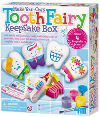 Набор позволяет вылепить забавные шкатулки в форме зуба и разрисовать их на свой вкус. В таких оригинальных коробочках можно хранить молочные зубки. цена и информация | Развивающие игрушки для детей | hansapost.ee