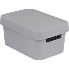 Ящик с крышкой Infinity 4,5л 27x19x12cм, серый цена и информация | Корзины и ящики для хранения | hansapost.ee