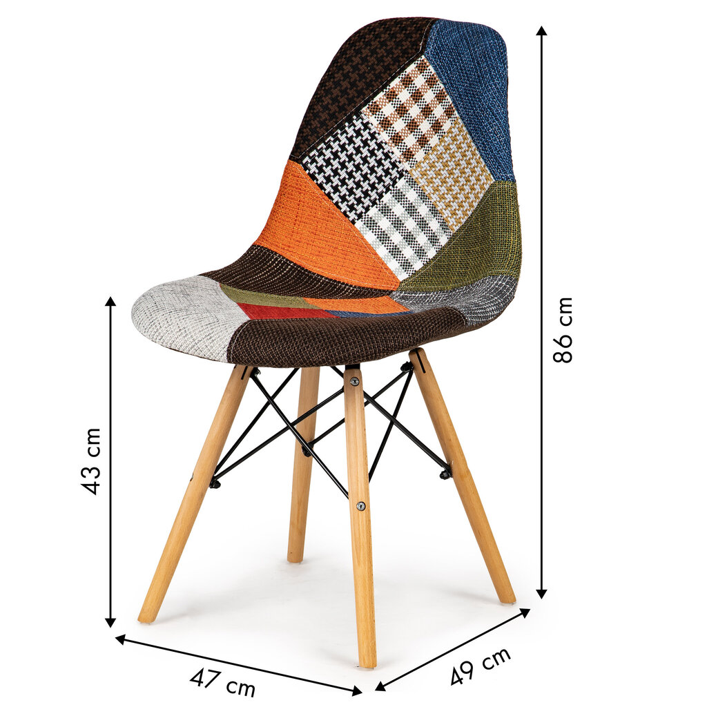 2 ratastooli komplekt &quot;ModernHome&quot; hind ja info | Köögitoolid, söögitoolid | hansapost.ee