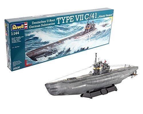 Konstruktor revell - U-Boat Typ VIIC/41, 1/144, 05100 price and information | Klotsid ja konstruktorid | hansapost.ee