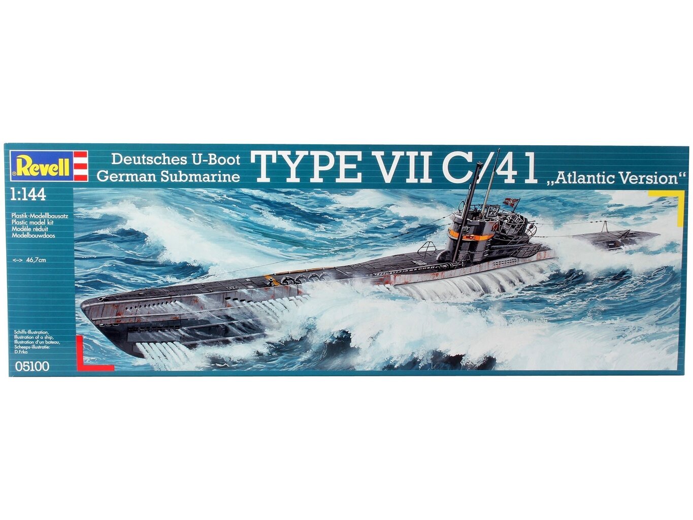 Konstruktor revell - U-Boat Typ VIIC/41, 1/144, 05100 цена и информация | Klotsid ja konstruktorid | hansapost.ee