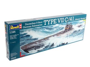 Сборная пластиковая модель Revell - U-Boat Typ VIIC/41, 1/144, 05100 цена и информация | Конструкторы и кубики | hansapost.ee