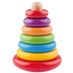Деревянная игрушка Woody 90003 Eco пирамидка - сортировщик цена и информация | Игрушки для малышей | hansapost.ee